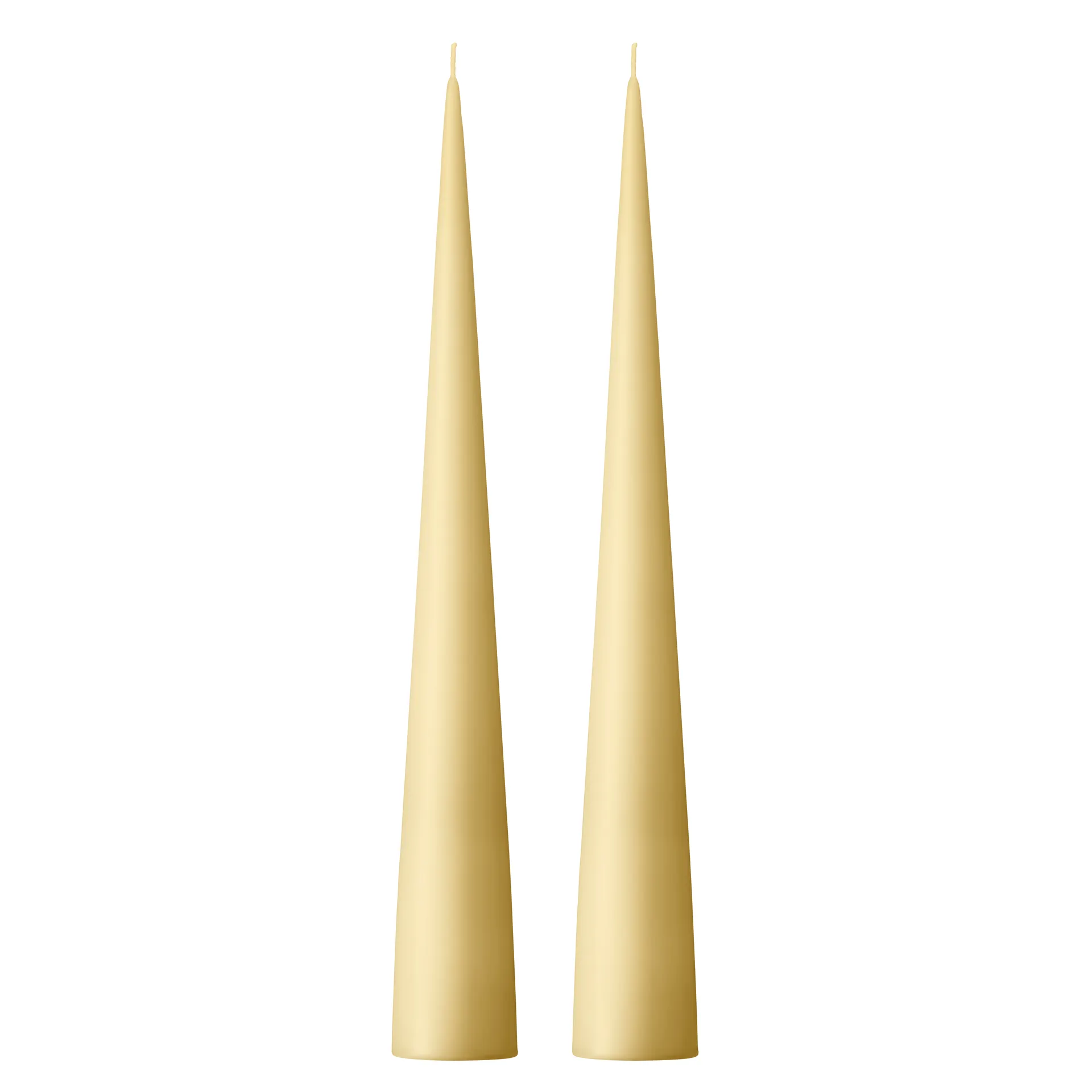 Bougie cônique ester & erik 37 cm Lot de 2 mat, Pale ginger 14 ester & erik