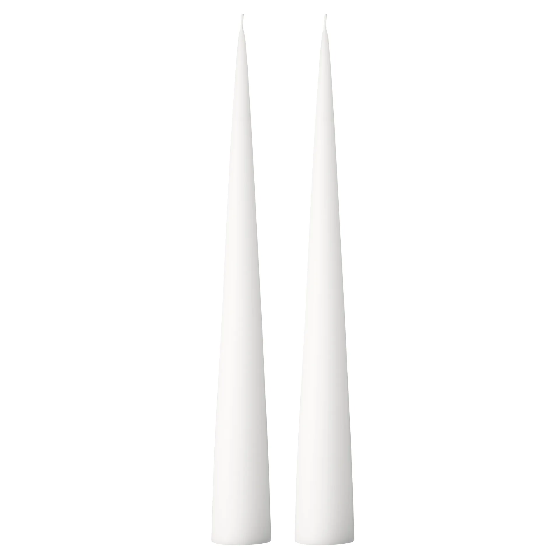 Bougie cônique ester & erik 37 cm Lot de 2 mat, Pure white 31 ester & erik