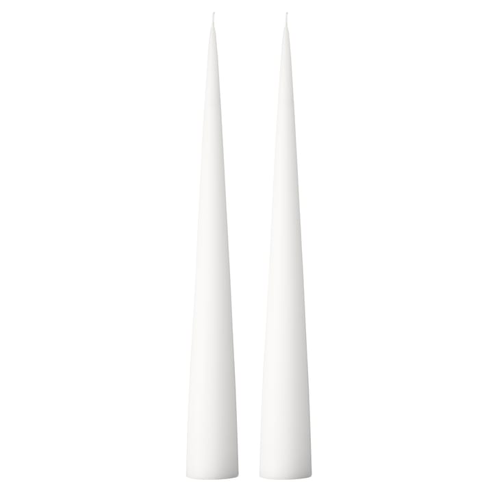 Bougie cônique ester & erik 37 cm Lot de 2 mat - Pure white 31 - Ester & erik