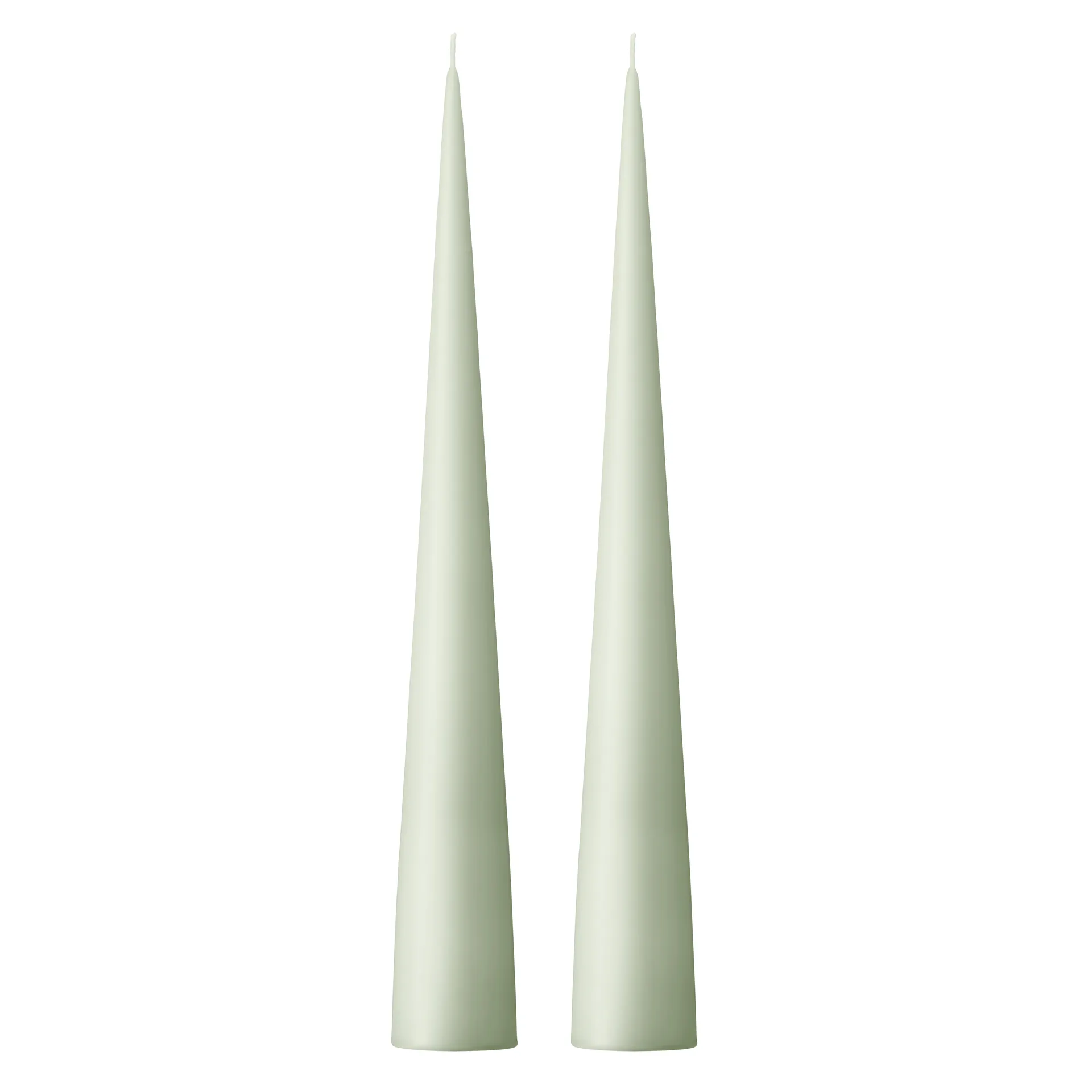 Bougie cônique ester & erik 37 cm Lot de 2 mat, Water mint 03 ester & erik