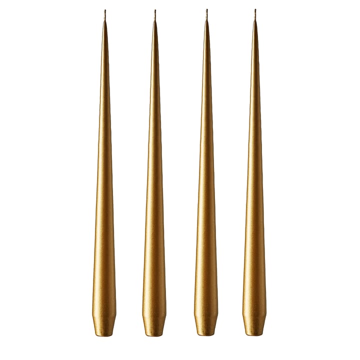 Bougie ester & erik 32cm Lot de 4 métallique - Gold - Ester & erik