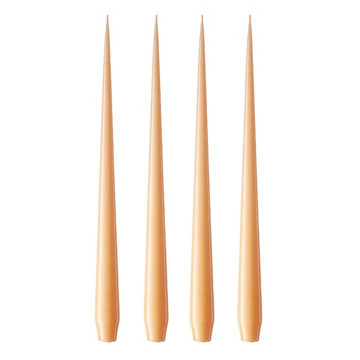 Bougie ester & erik 42 cm Lot de 4 laquée - Abricot foncé 19/2-0 - Ester & erik