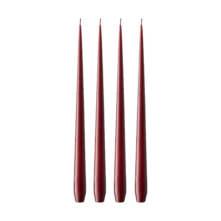 Bougie ester & erik 42 cm Lot de 4 mat - Deep wine 44/2 - Ester & erik