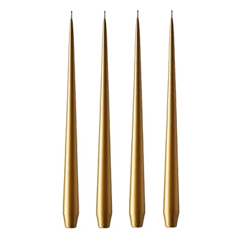 Bougie ester & erik 42cm Lot de 4 métallique - Gold - ester & erik