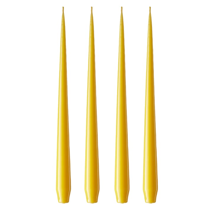 Bougie ester & erik Lot de 4 laquée - dark Lemon drop 15/2-0, 32 cm - Ester & erik