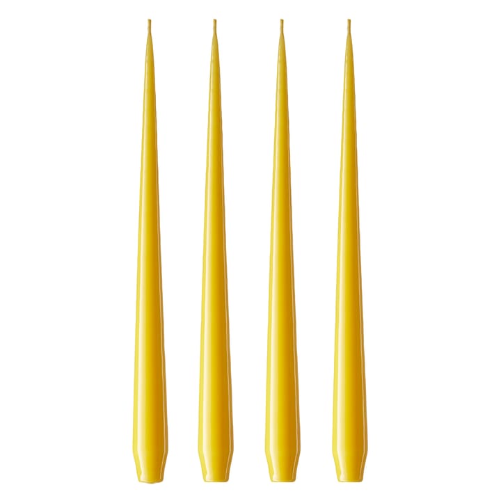 Bougie ester & erik Lot de 4 laquée - dark Lemon drop 15/2-0, 42 cm - Ester & erik