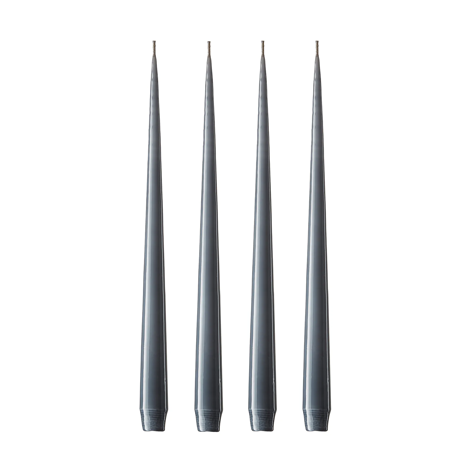Bougie ester & erik Lot de 4 laquée, dark slate, 32 cm ester & erik