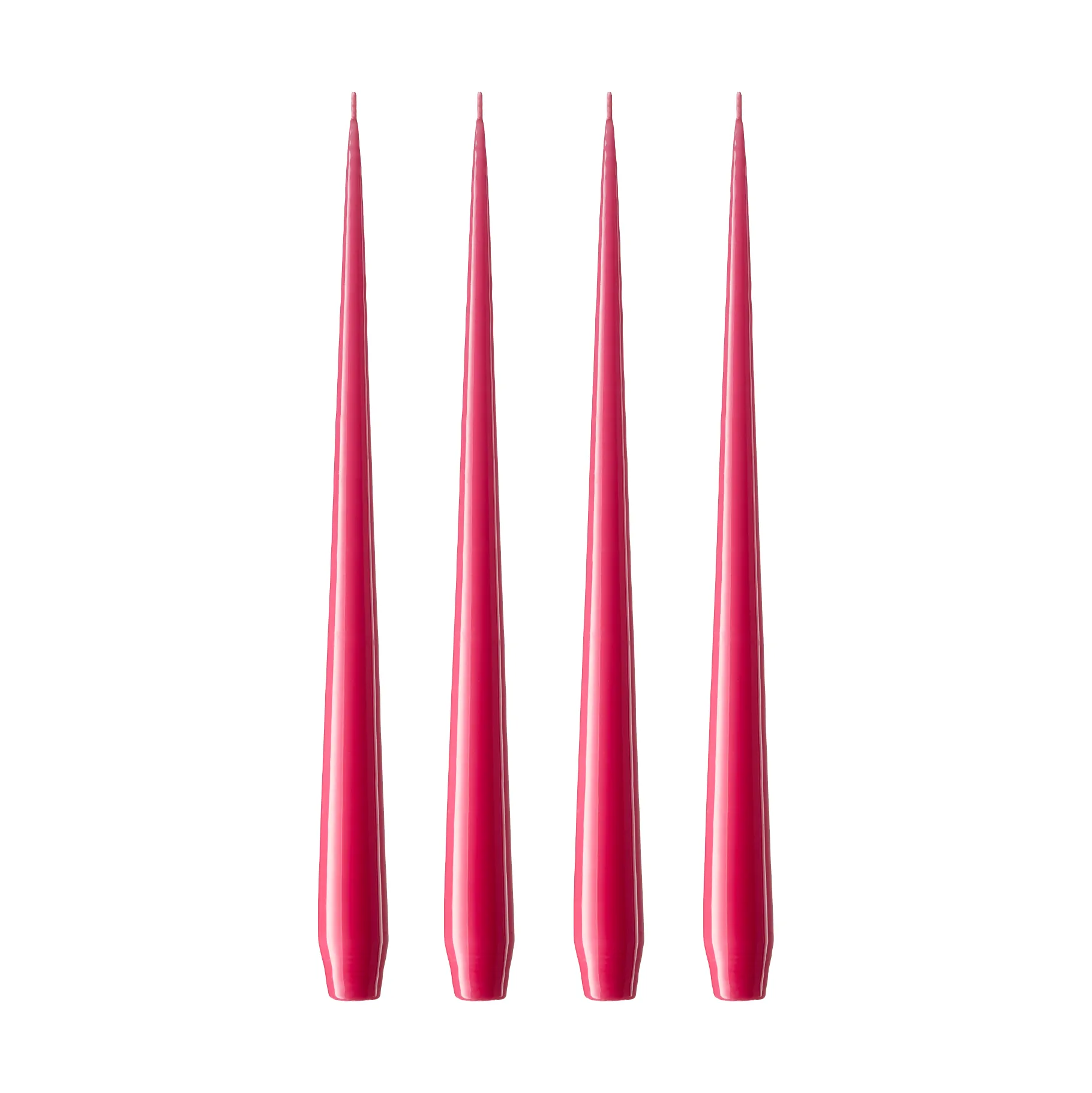 Bougie ester & erik Lot de 4 laquée, Deep pink 41/2, 42 cm ester & erik