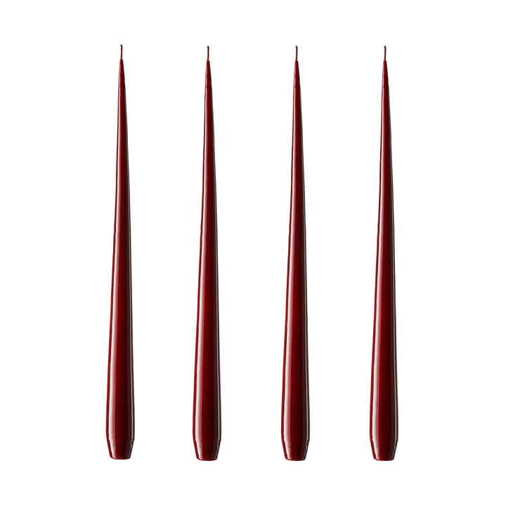 Bougie ester & erik Lot de 4 laquée - Deep wine, 32 cm - Ester & erik