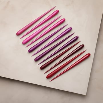 Bougie ester & erik Lot de 4 laquée - Deep wine, 32 cm - ester & erik