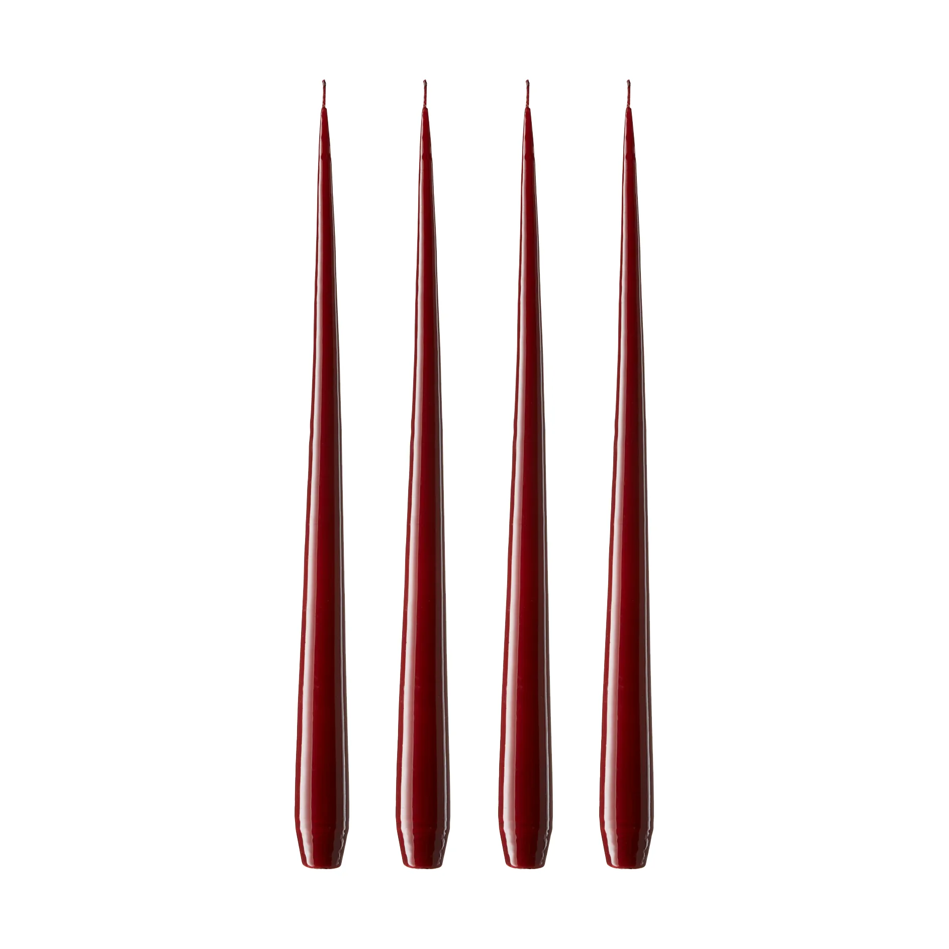 Bougie ester & erik Lot de 4 laquée, Deep wine 44/2, 42 cm ester & erik