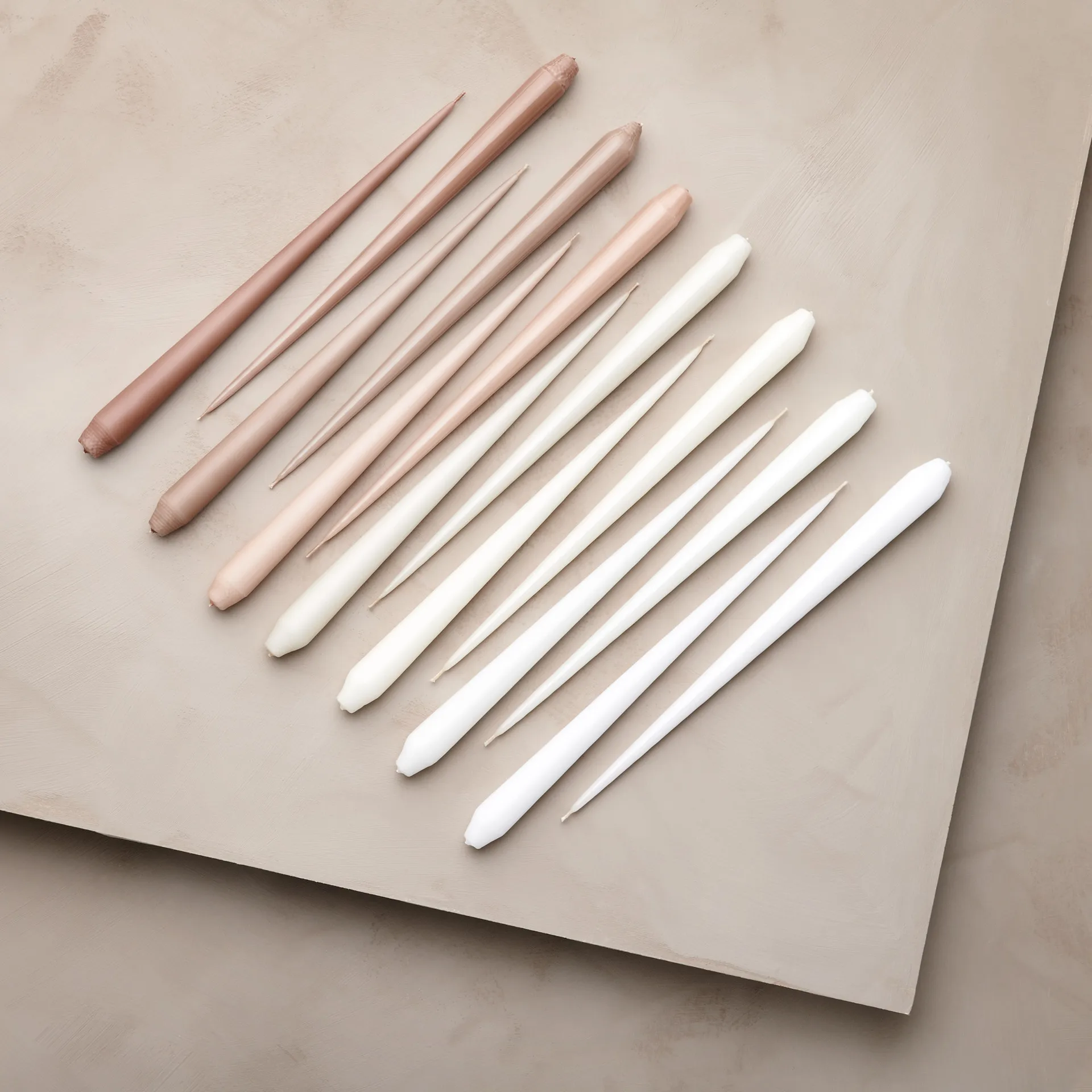 Bougie ester & erik Lot de 4 laquée, ivory, 32 cm ester & erik