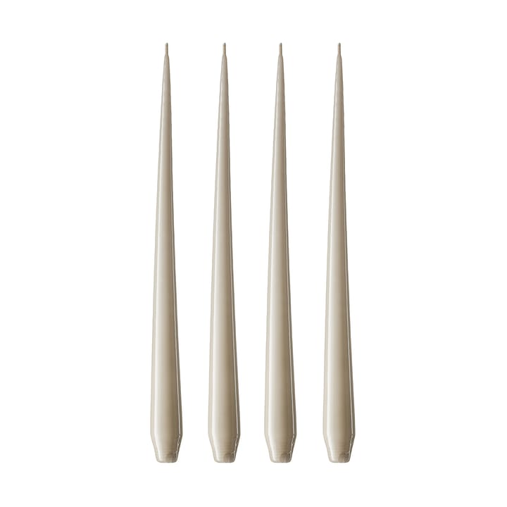 Bougie ester & erik Lot de 4 laquée - linen grey, 42 cm - Ester & erik