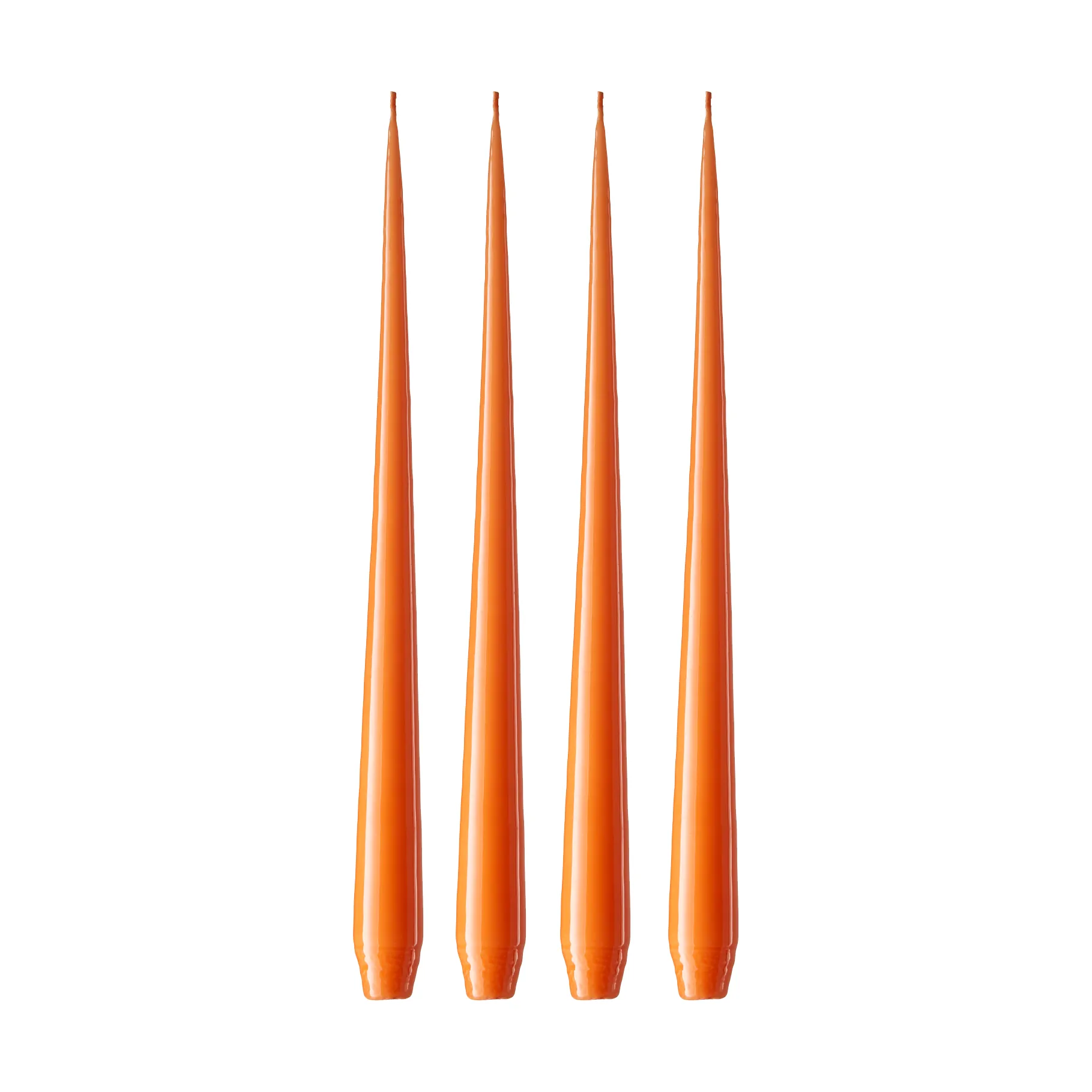 Bougie ester & erik Lot de 4 laquée, Mild orange 16, 32 cm ester & erik