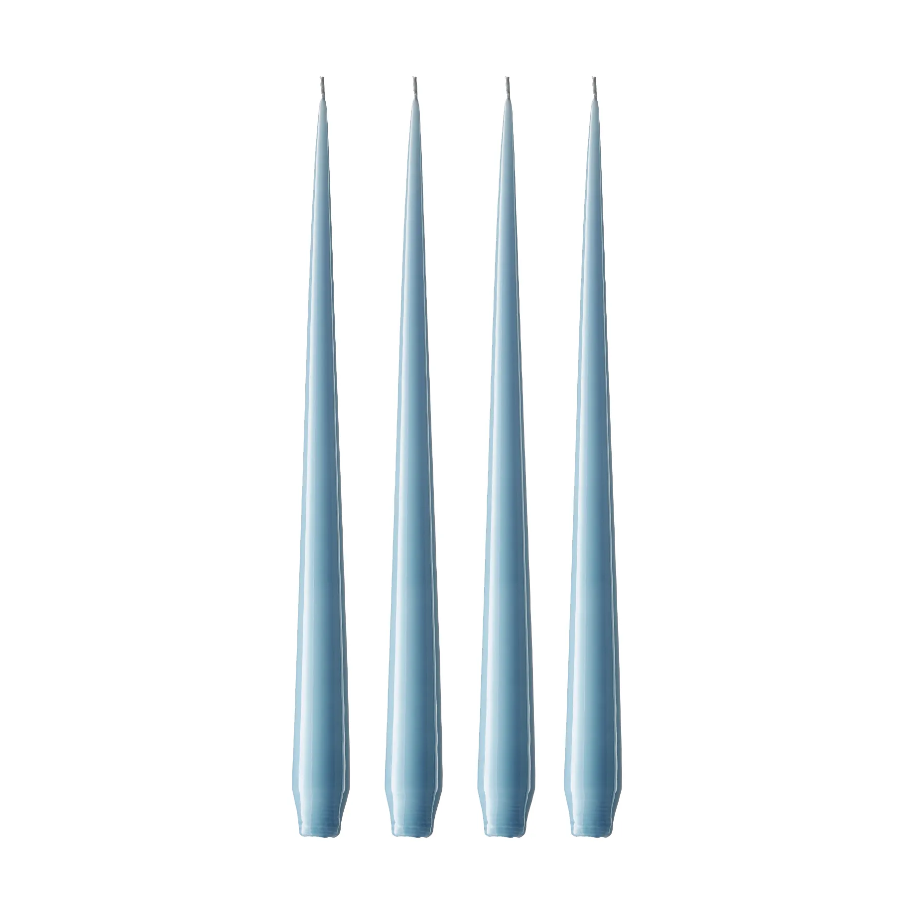 Bougie ester & erik Lot de 4 laquée, Moon blue 37, 42 cm ester & erik