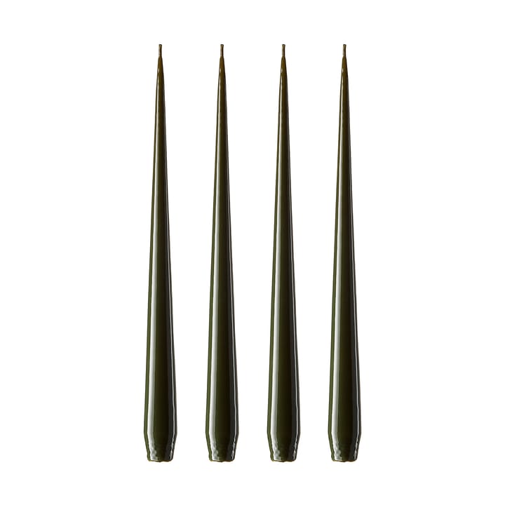 Bougie ester & erik Lot de 4 laquée - mörk deep forest, 32 cm - Ester & erik