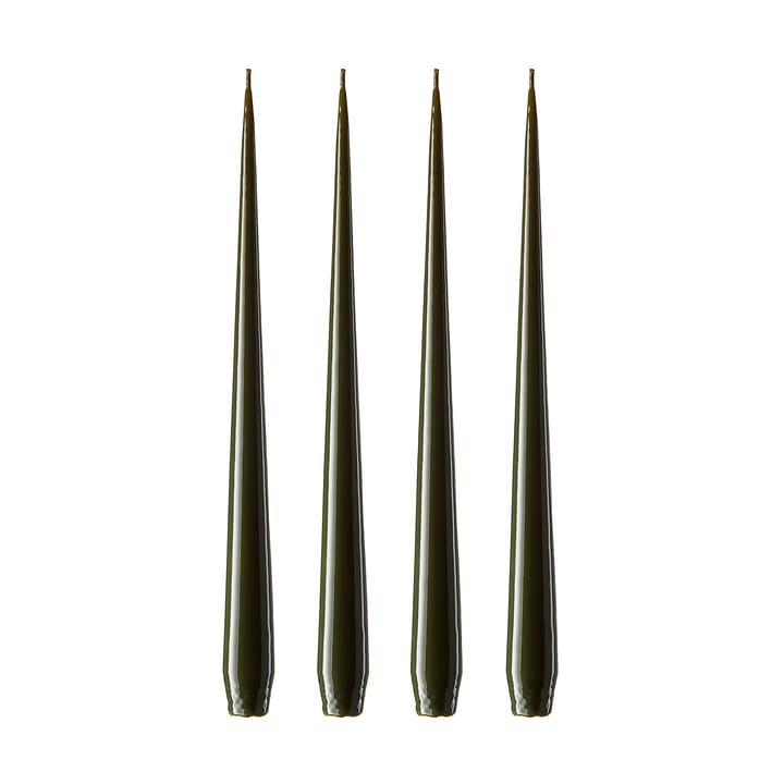 Bougie ester & erik Lot de 4 laquée - mörk deep forest, 42 cm - Ester & erik