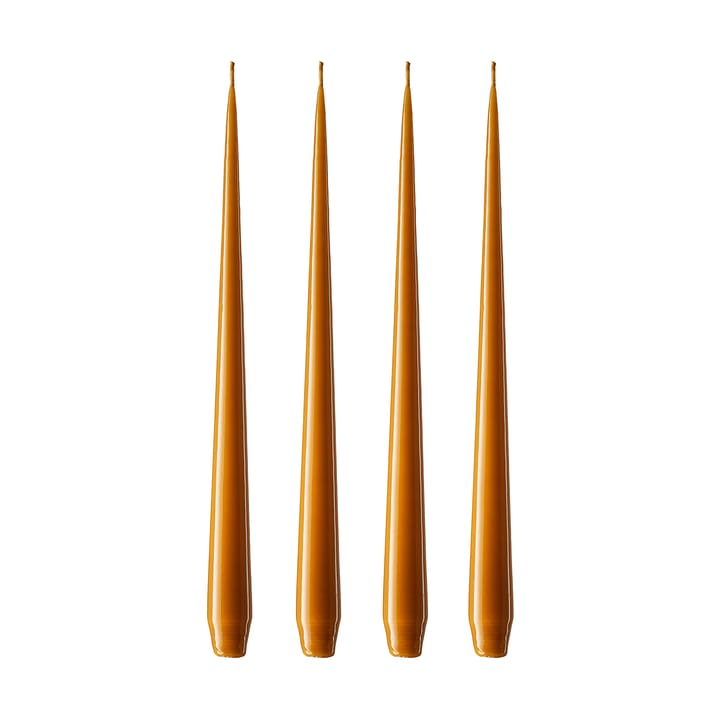Bougie ester & erik Lot de 4 laquée - mörk saffran, 32 cm - Ester & erik