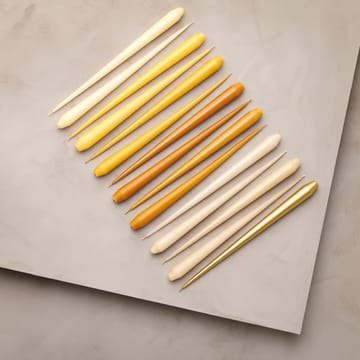 Bougie ester & erik Lot de 4 laquée - mörk saffran, 32 cm - ester & erik