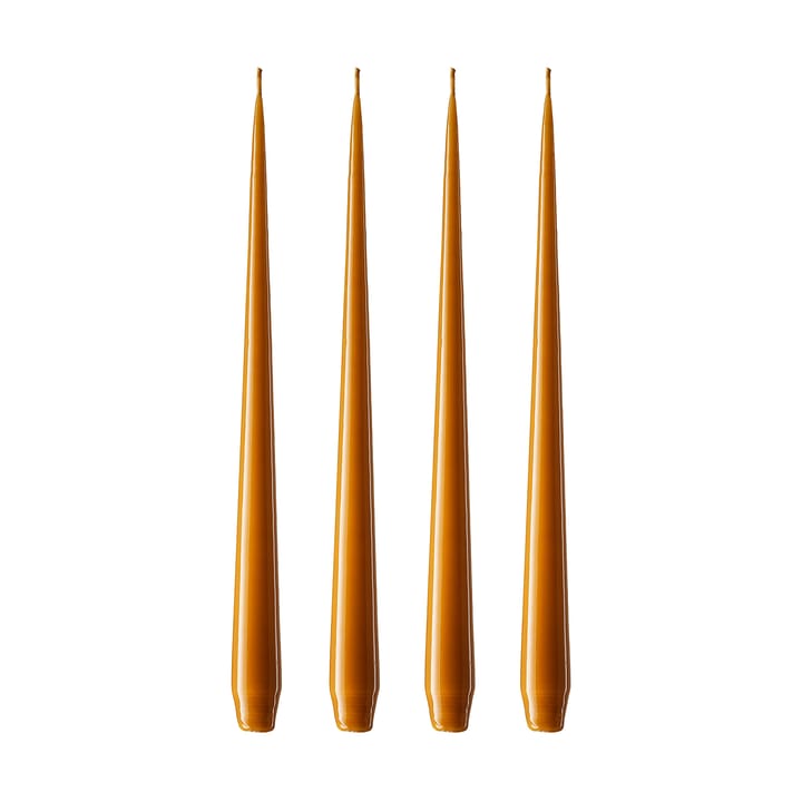 Bougie ester & erik Lot de 4 laquée - mörk saffran, 42 cm - Ester & erik
