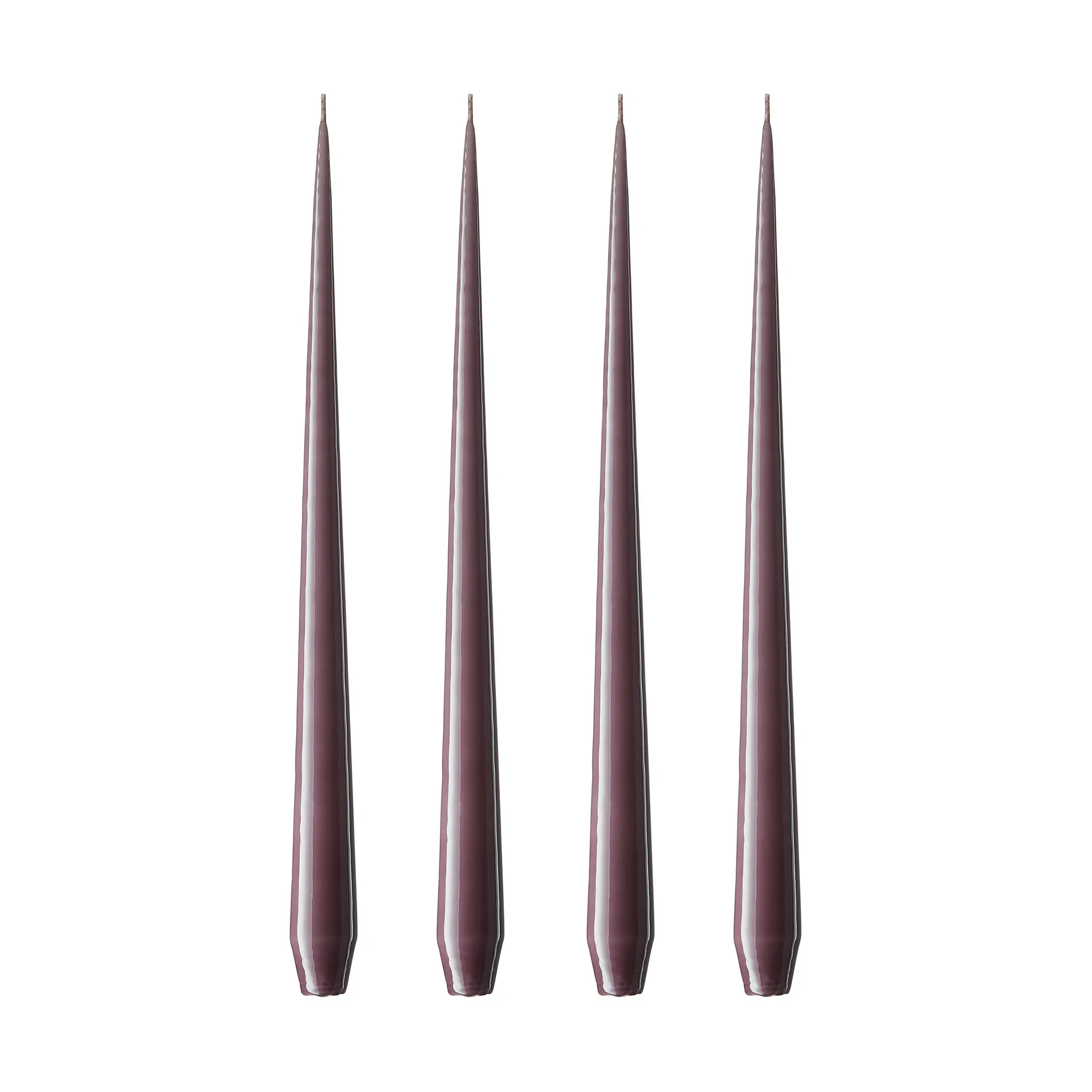 Bougie ester & erik Lot de 4 laquée, muted mauve, 32 cm ester & erik