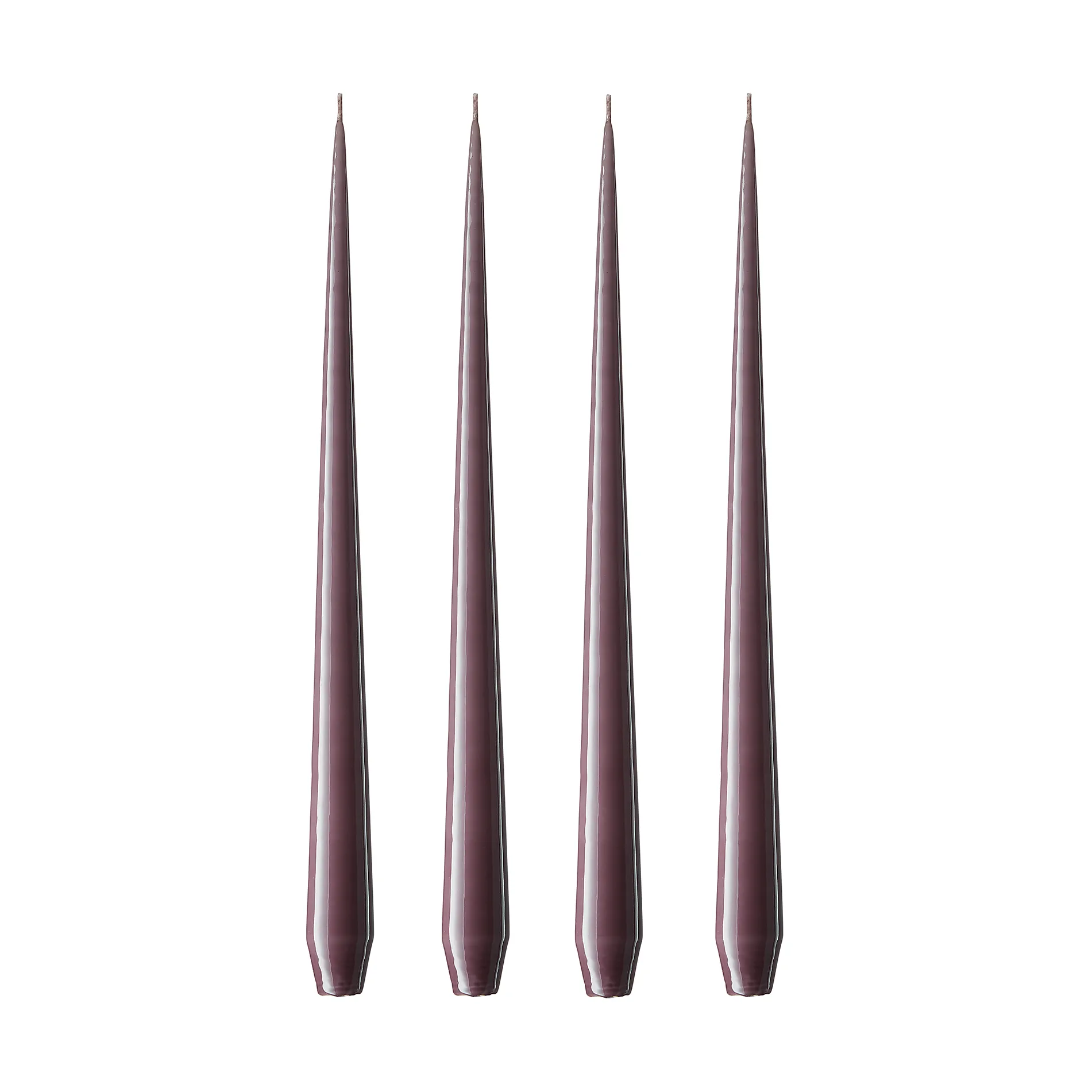 Bougie ester & erik Lot de 4 laquée, muted mauve, 42 cm ester & erik