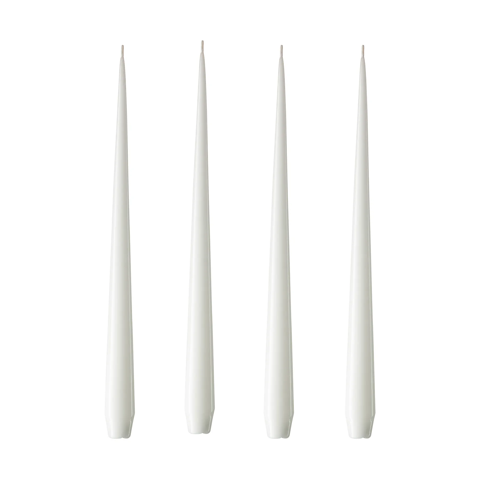 Bougie ester & erik Lot de 4 laquée, pure white, 32 cm ester & erik