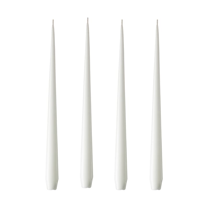 Bougie ester & erik Lot de 4 laquée - pure white, 32 cm - Ester & erik