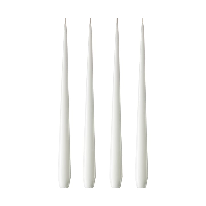 Bougie ester & erik Lot de 4 laquée - pure white, 42 cm - Ester & erik