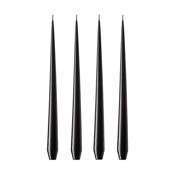 Bougie ester & erik Lot de 4 laquée, raw black, 42 cm ester & erik
