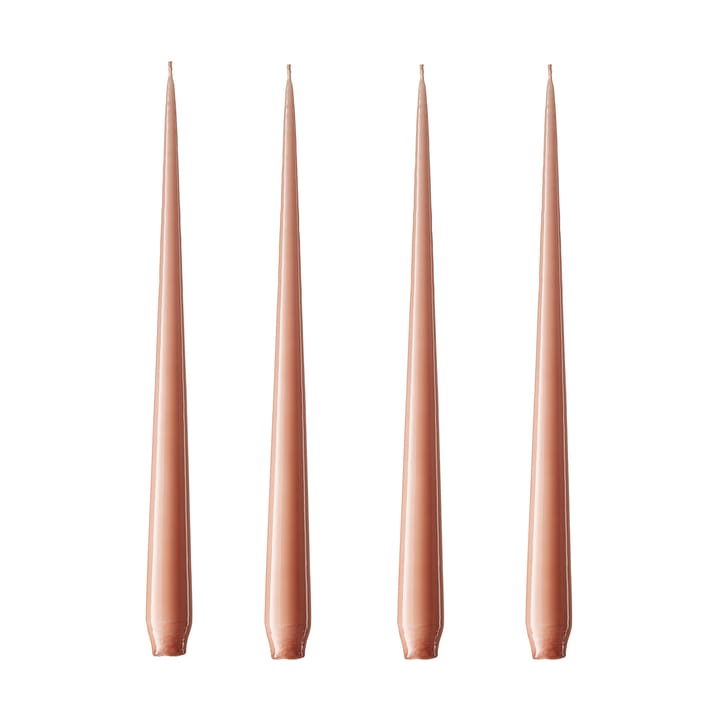 Bougie ester & erik Lot de 4 laquée - rosy caramel, 32 cm - Ester & erik