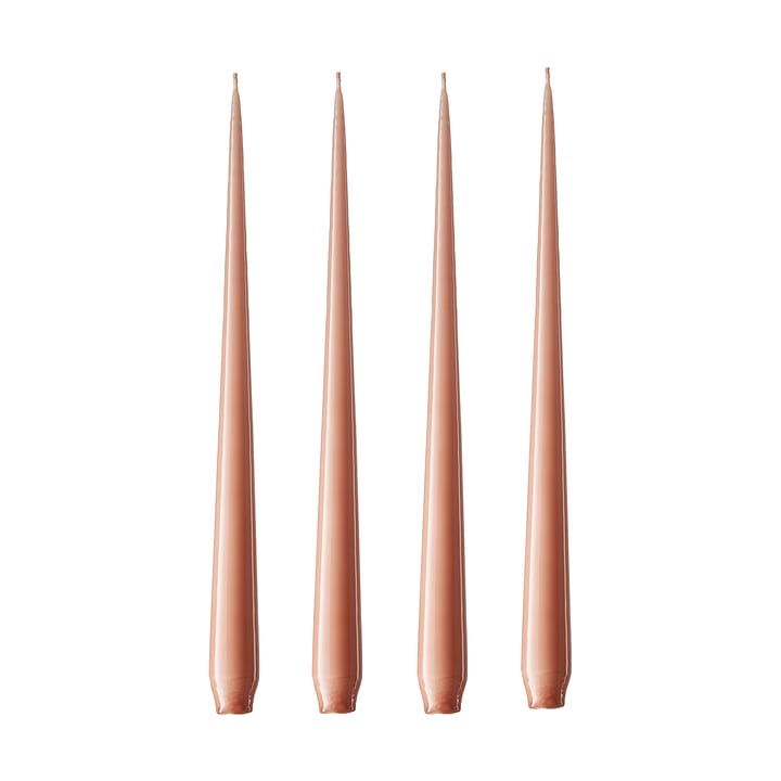 Bougie ester & erik Lot de 4 laquée - rosy caramel, 42 cm - Ester & erik
