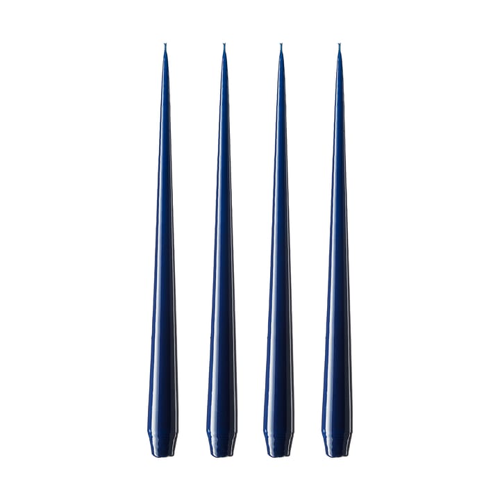 Bougie ester & erik Lot de 4 laquée - royal navy, 32 cm - Ester & erik