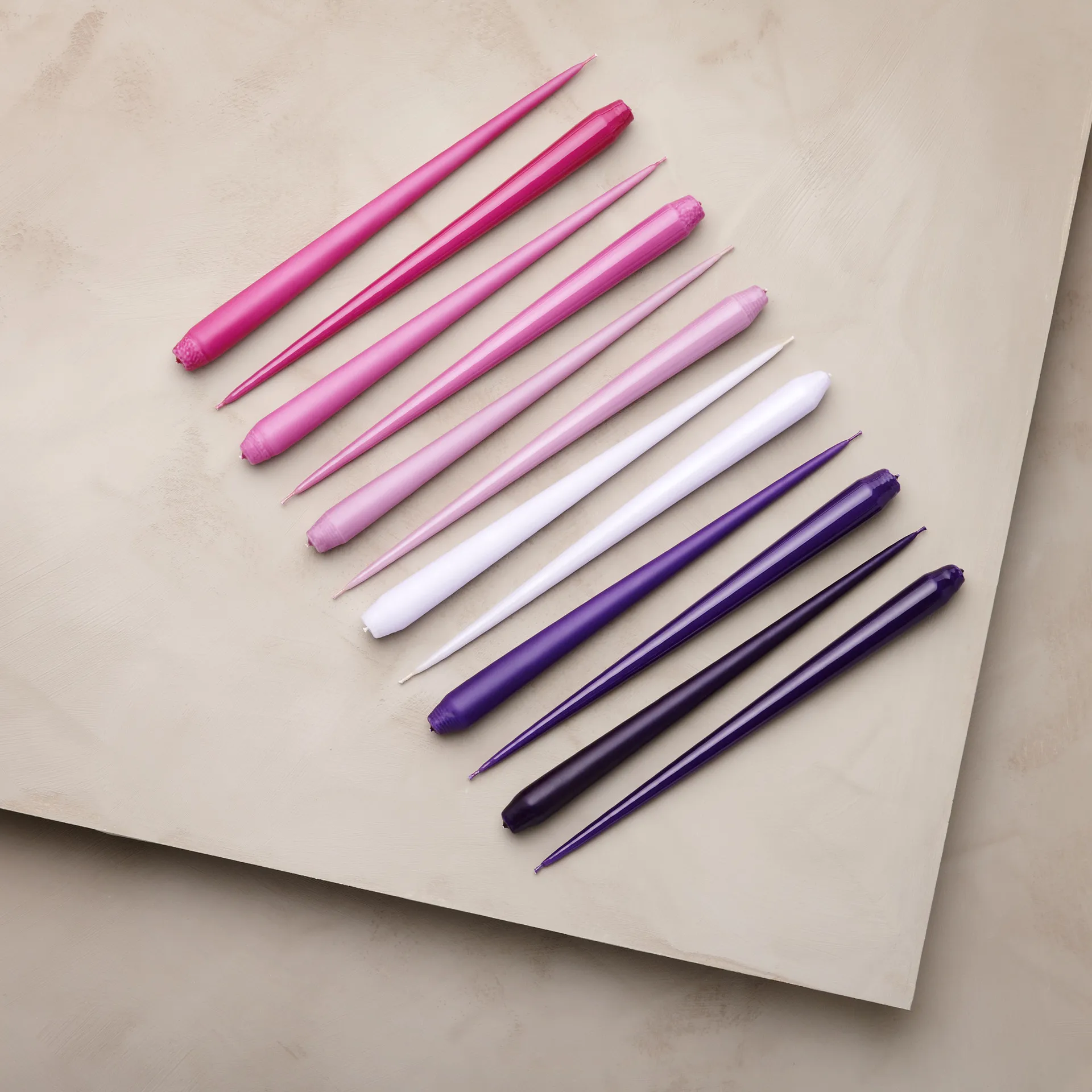 Bougie ester & erik Lot de 4 mat, Airy violet 12, 32 cm ester & erik