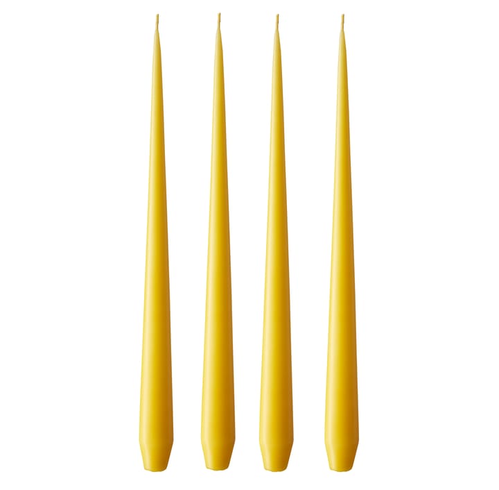 Bougie ester & erik Lot de 4 mat - dark Lemon drop 15/2, 32 cm - Ester & erik