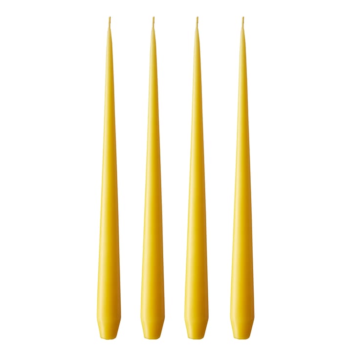Bougie ester & erik Lot de 4 mat - dark Lemon drop 15/2, 42 cm - Ester & erik