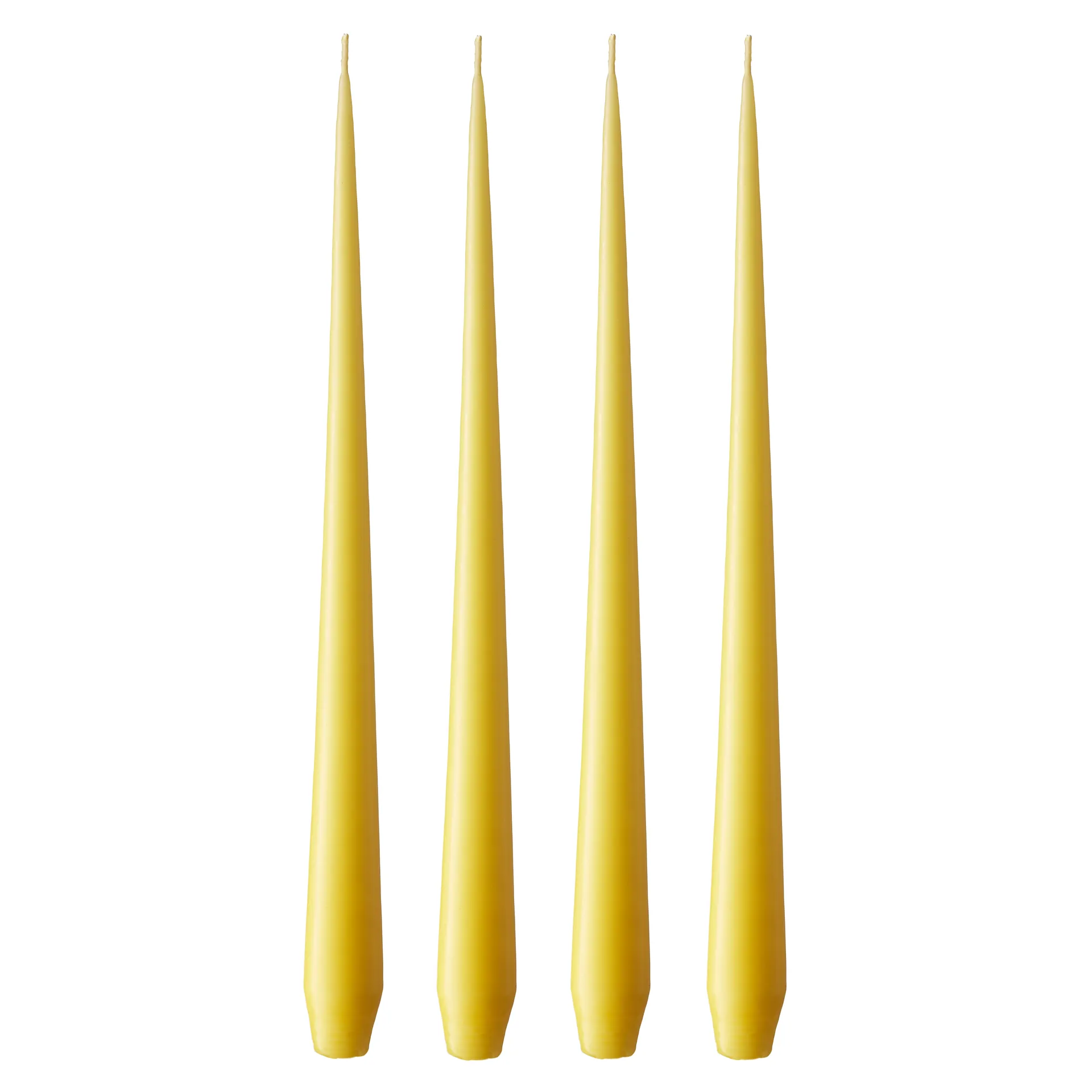 Bougie ester & erik Lot de 4 mat, Lemon drop 15, 32 cm ester & erik