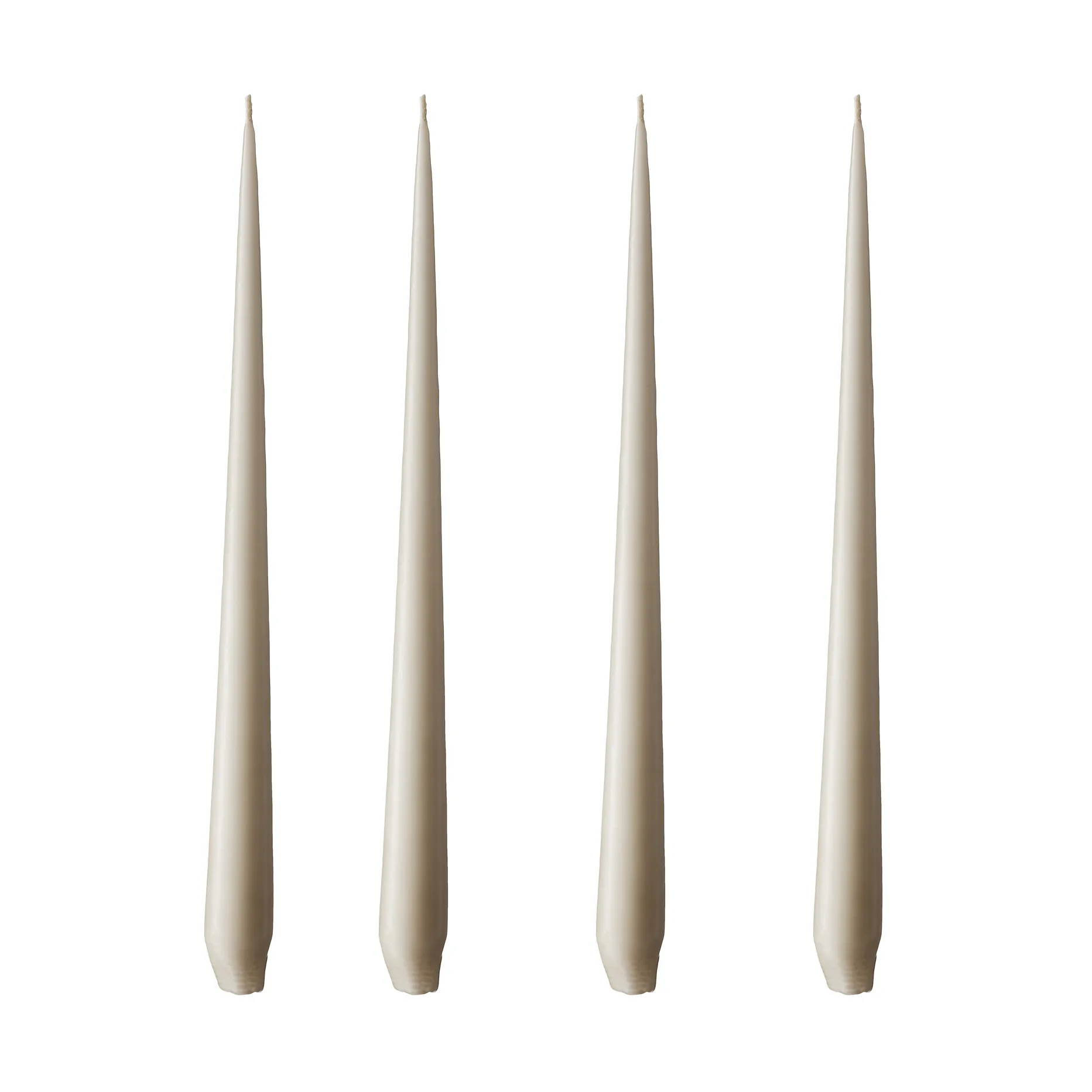 Bougie ester & erik Lot de 4 mat, linen grey, 32 cm ester & erik