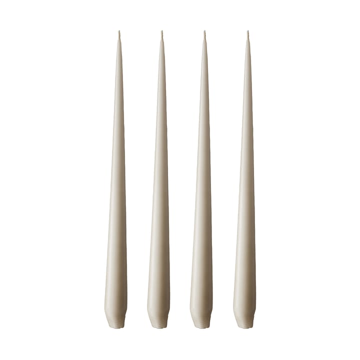 Bougie ester & erik Lot de 4 mat - linen grey, 42 cm - Ester & erik
