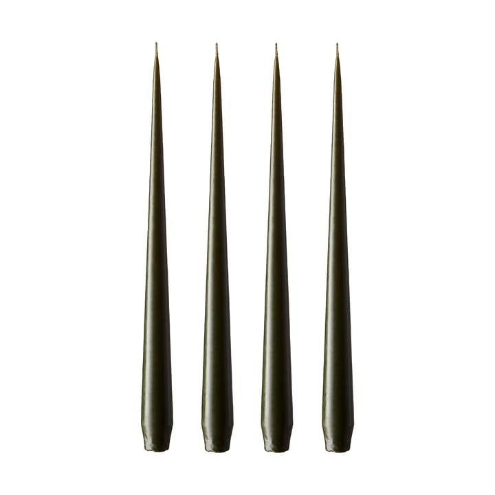 Bougie ester & erik Lot de 4 mat - mörk deep forest, 42 cm - Ester & erik