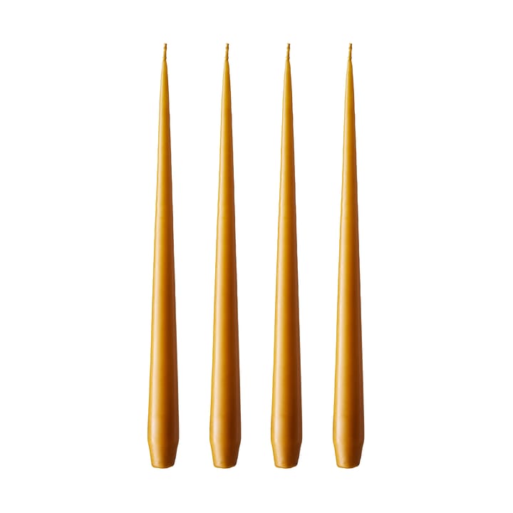 Bougie ester & erik Lot de 4 mat - mörk saffran, 32 cm - Ester & erik