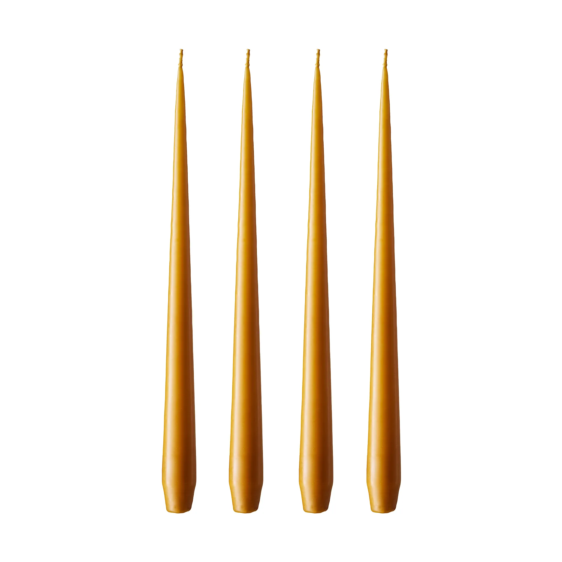 Bougie ester & erik Lot de 4 mat, mörk saffran, 42 cm ester & erik