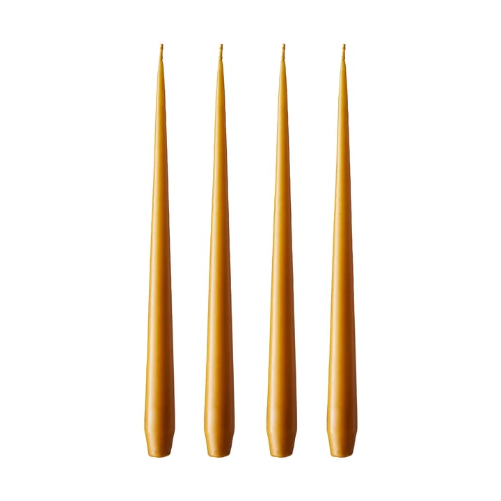Bougie ester & erik Lot de 4 mat - mörk saffran, 42 cm - Ester & erik