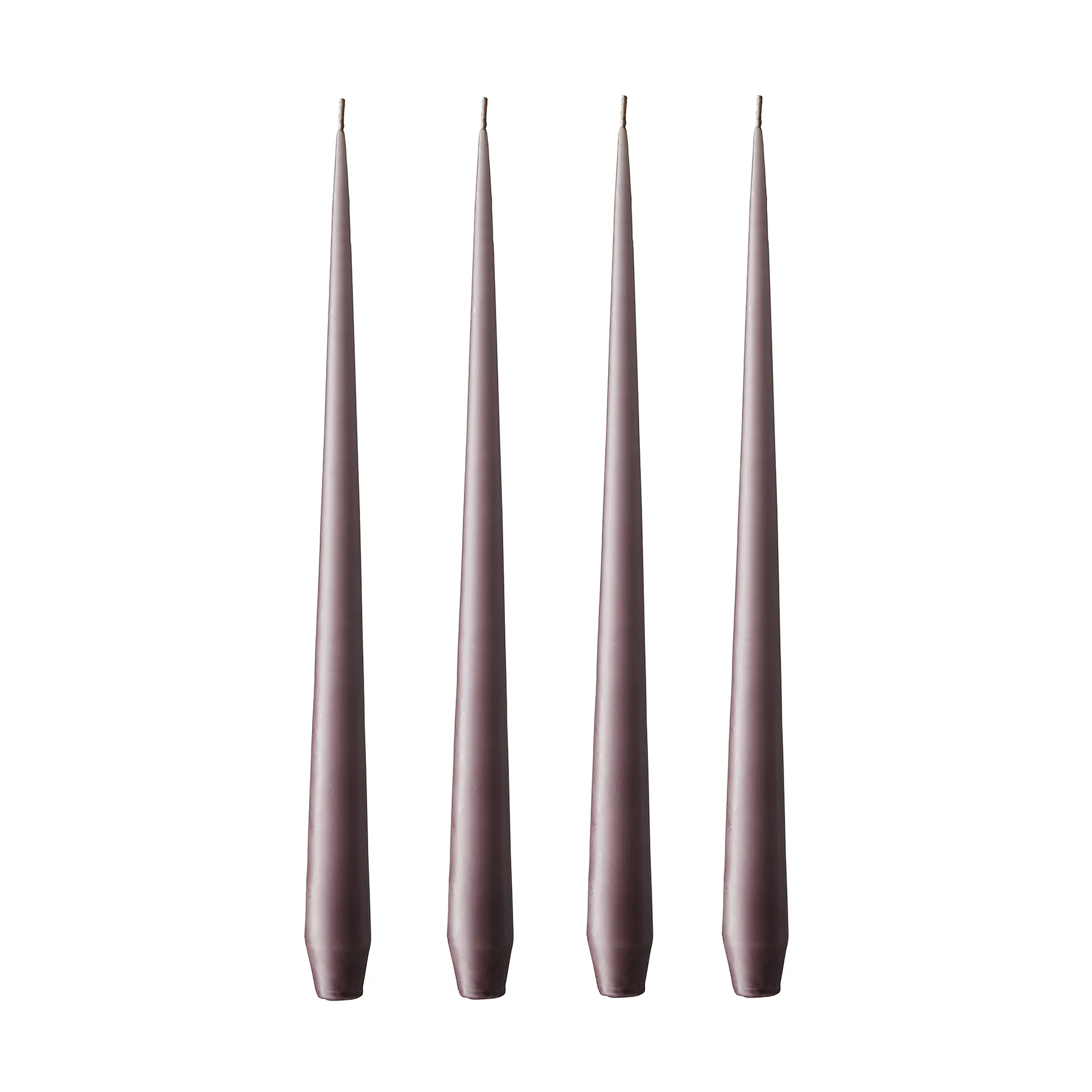 Bougie ester & erik Lot de 4 mat, muted mauve, 42 cm ester & erik