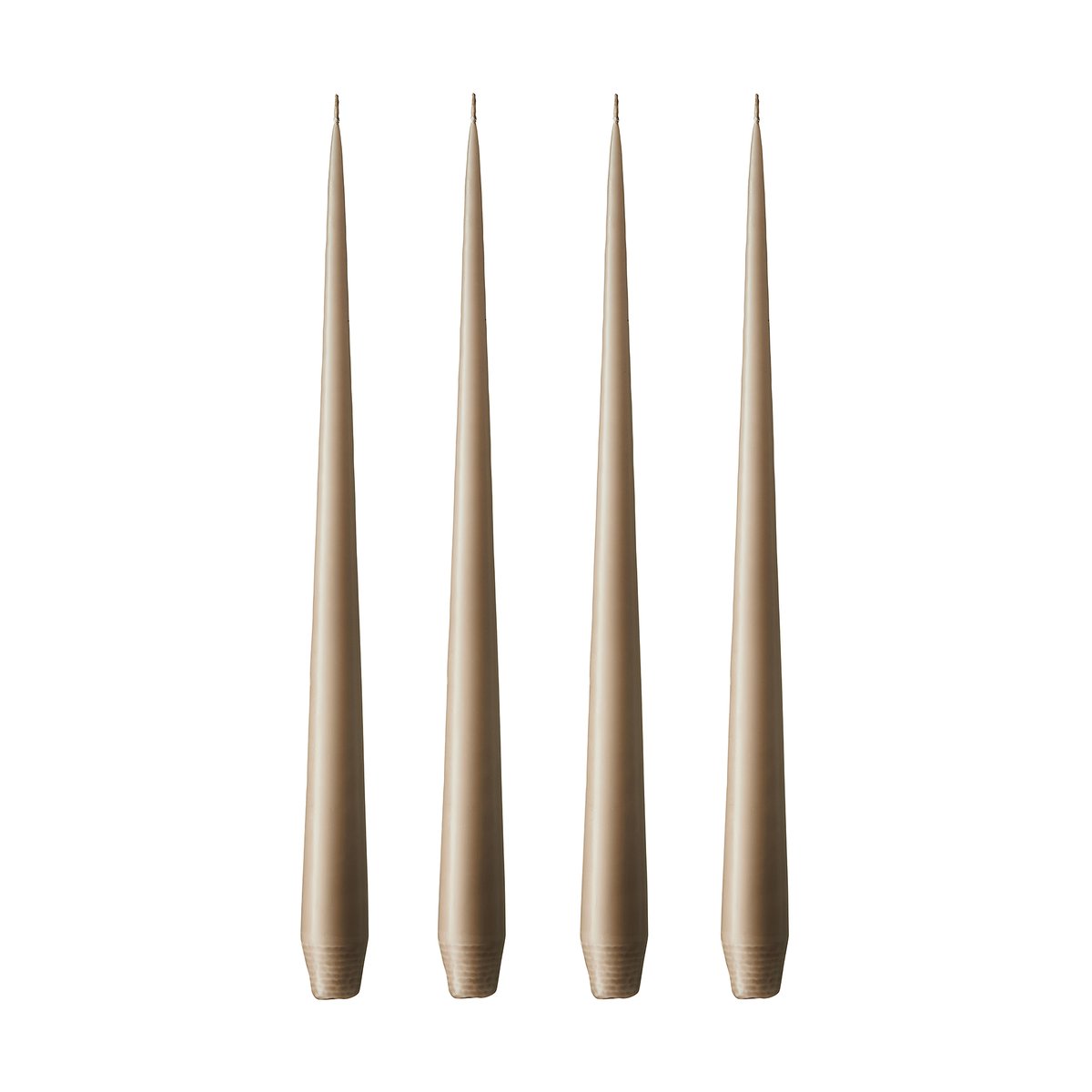 ester & erik Bougie ester & erik Lot de 4 mat nougat note, 42 cm