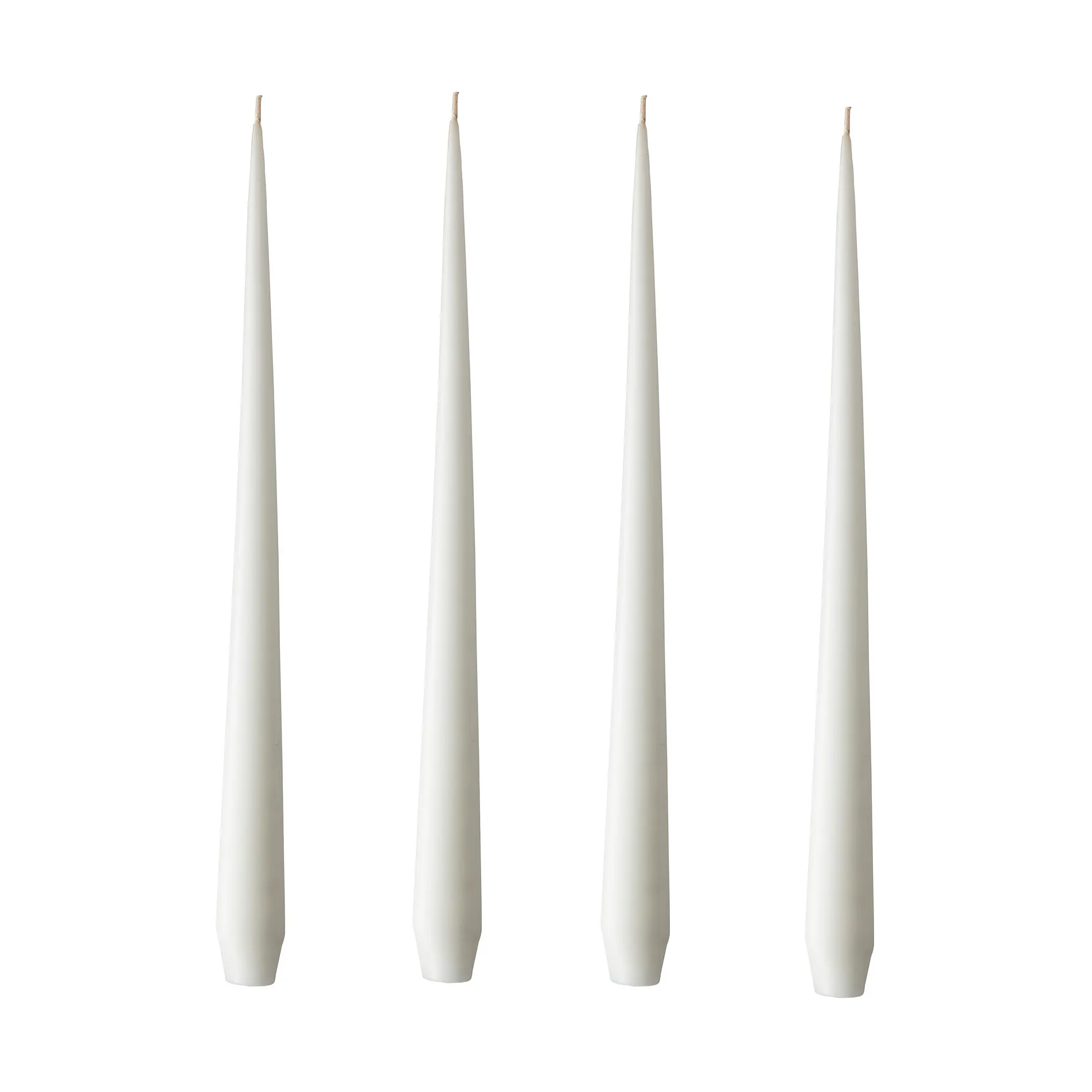 Bougie ester & erik Lot de 4 mat, pure white, 32 cm ester & erik