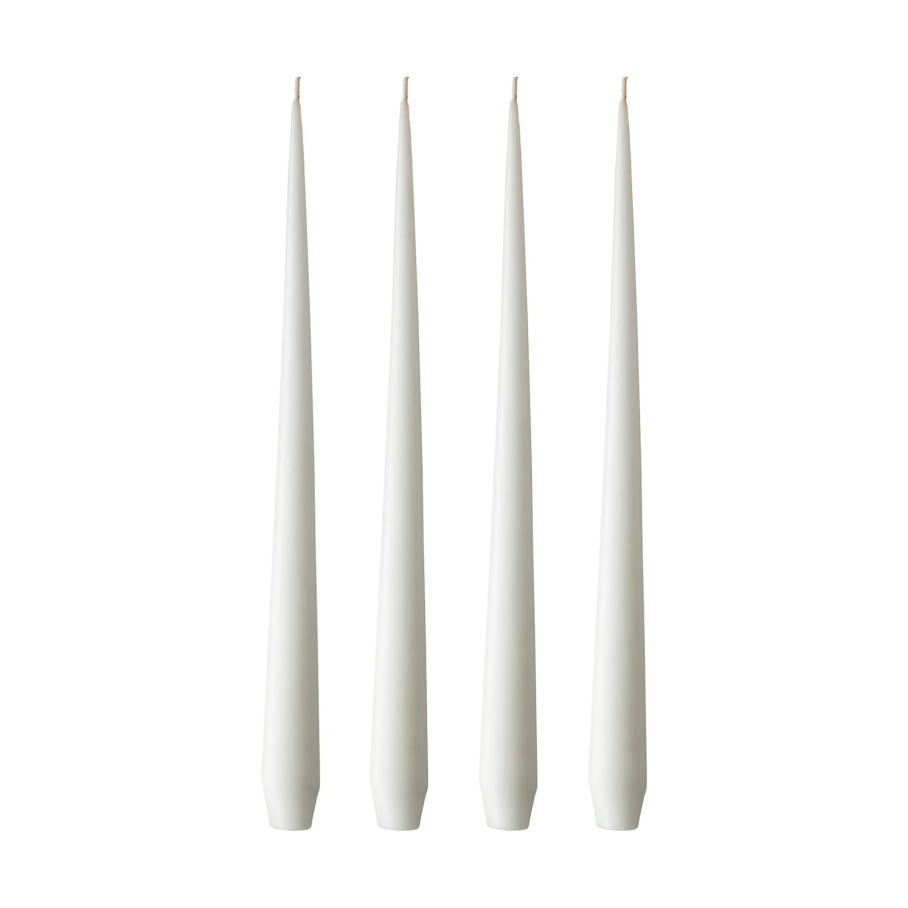 Bougie ester & erik Lot de 4 mat, pure white, 42 cm ester & erik