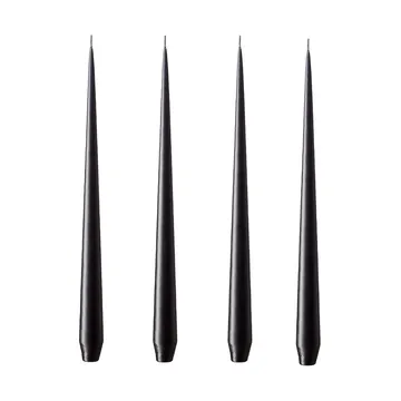Bougie ester & erik Lot de 4 mat - raw black, 32 cm - ester & erik
