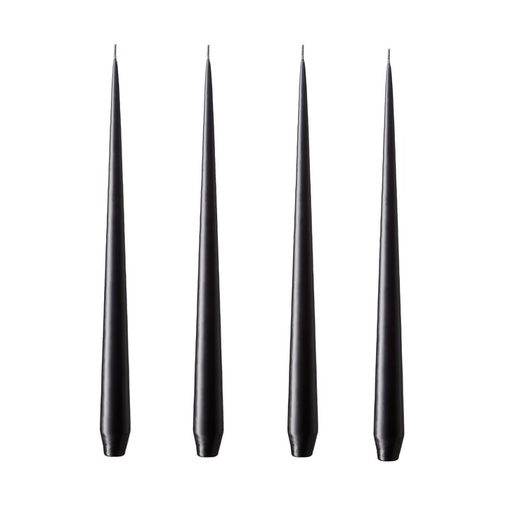 Bougie ester & erik Lot de 4 mat - raw black, 32 cm - Ester & erik