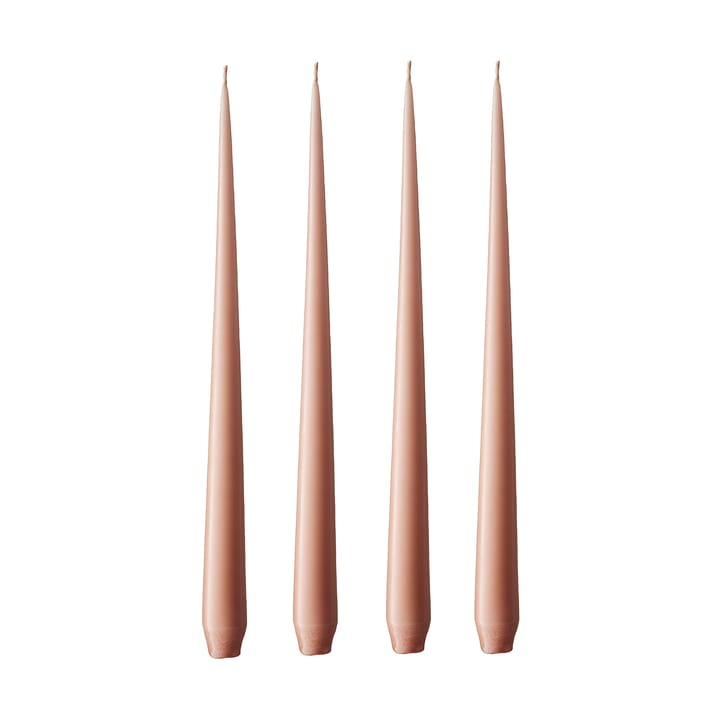 Bougie ester & erik Lot de 4 mat - rosy caramel, 42 cm - Ester & erik